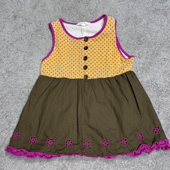 Matilda Jane Other - Matilda Jane Youth Girls 10 Dress Mustard and Olive